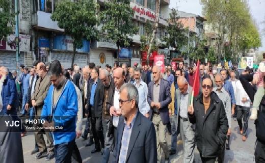 آغاز راهپیمایی روز قدس در رشت