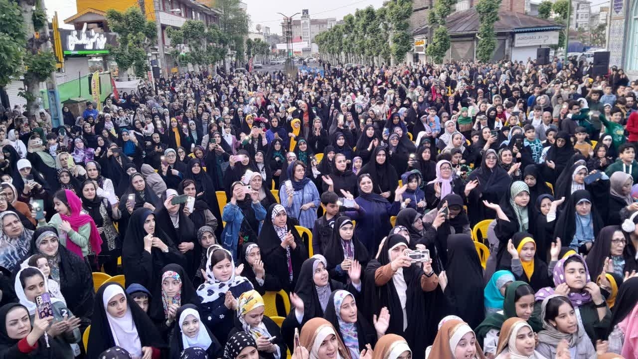 اجتماع رضوی دهه نودیها در صومعه سرا+ فیلم