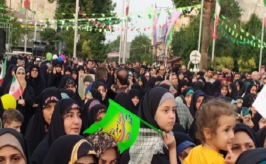 تجمع حماسی گیلانی ها با شعار