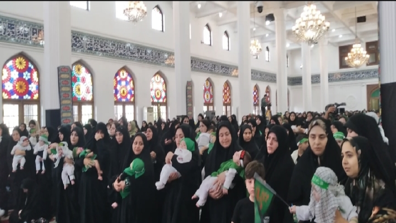 همایش شیرخوارگان حسینی در مصلی رشت + تصاویر