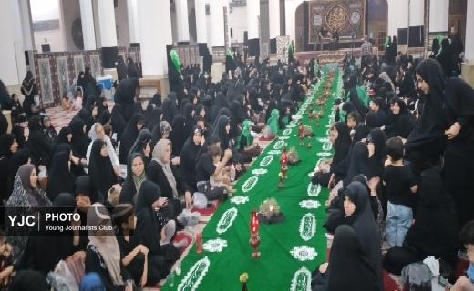 برپایی بزرگترین سفره جهانی حضرت رقیه(س) در رشت + تصاویر