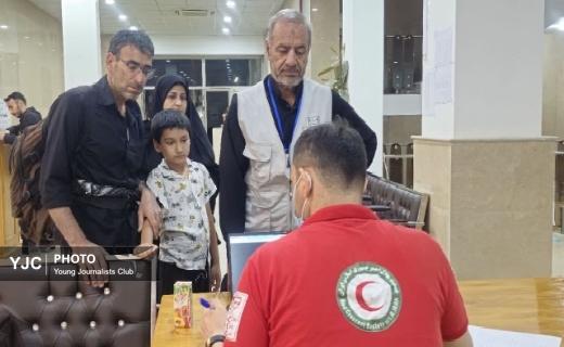 ارائه بیش از ۶۷ هزار خدمت به زوار حسینی توسط درمانگاه جمعیت هلال احمر گیلان در نجف اشرف+ عکس