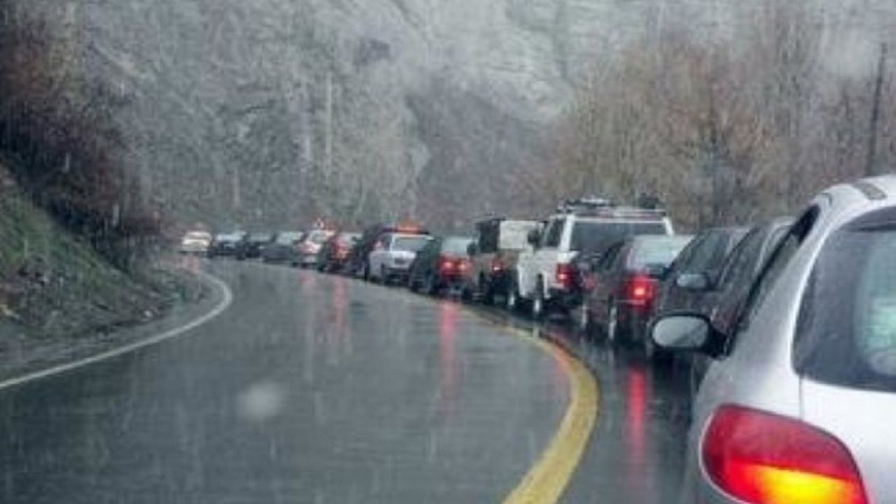 ترافیک سنگین در جاده خروجی گیلان
