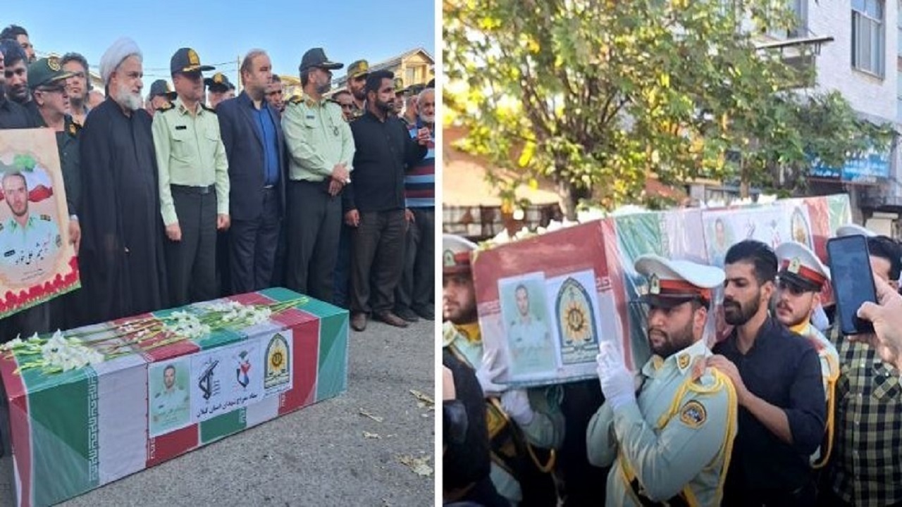 تشییع و تدفین پیکر شهید امنیت در املش