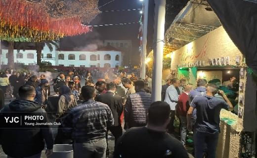 ایستگاه صلواتی و نمایشگاه تجسمی ایام فاطمیه در رشت + تصاویر