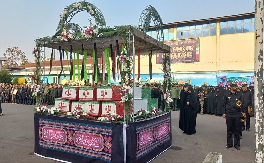 تشییع پیکر‌های پاک شهدای گمنام در رشت