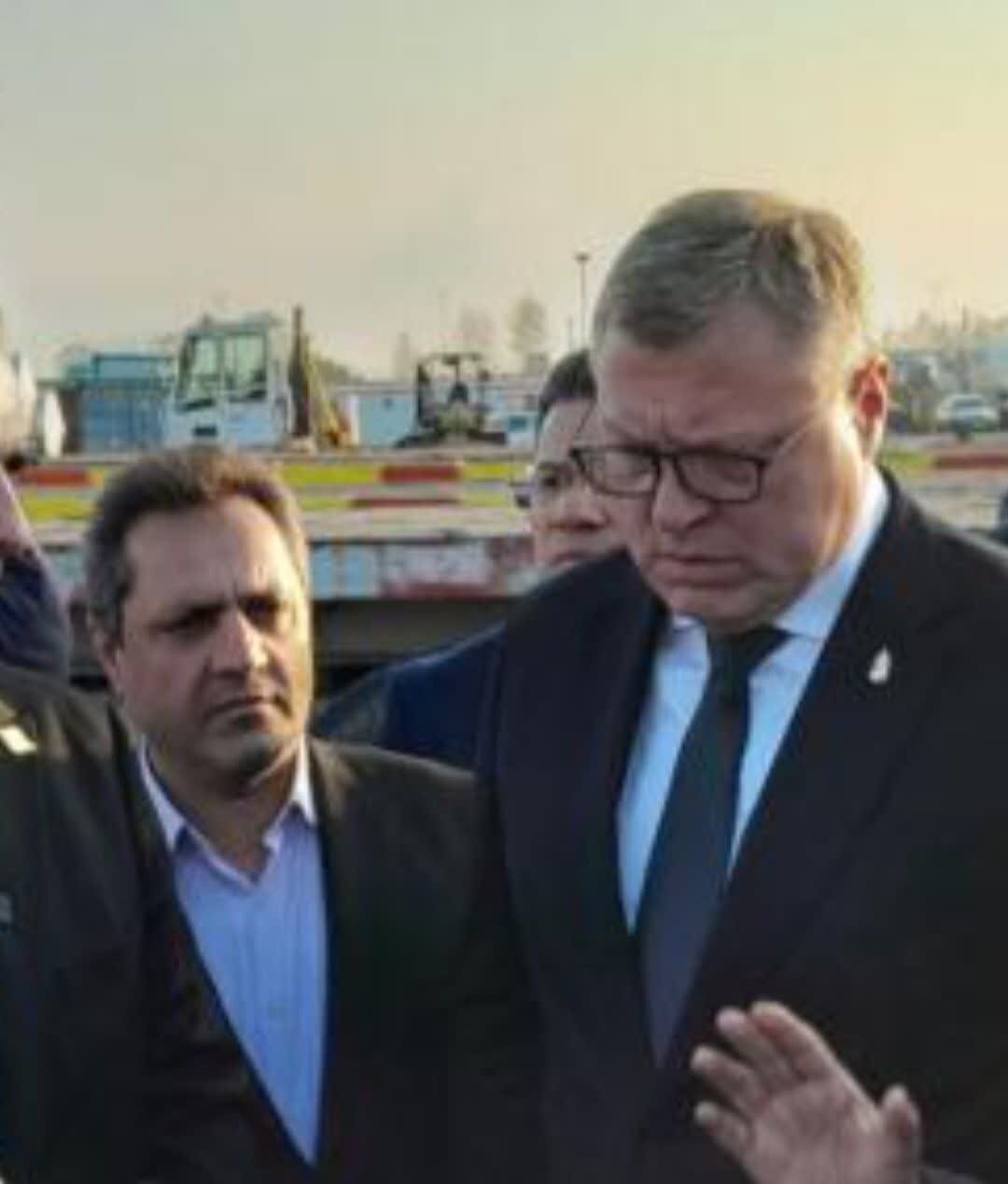 استاندار آستاراخان روسیه با استقبال فرماندار بندرانزلی وارد این شهرستان شد