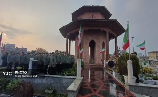 گلباران مزار میرزا کوچک جنگلی + فیلم و تصاویر