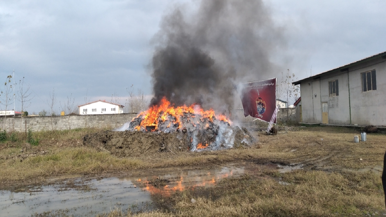 امحاء بیش از یک تن مواد مخدر در گیلان