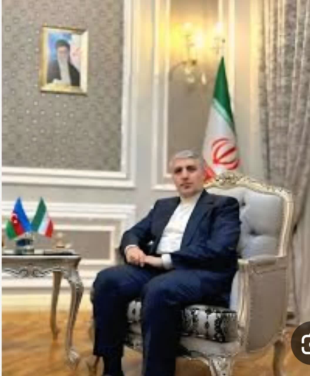 سفیر ایران در آذربایجان :رفع تراکم کامیون‌ها در مرز آستارا نیازمند تصمیمات اساسی است