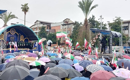 تصاویری ماندگار از حضور امروز گیلانیان در راهپیمایی ۲۲ بهمن